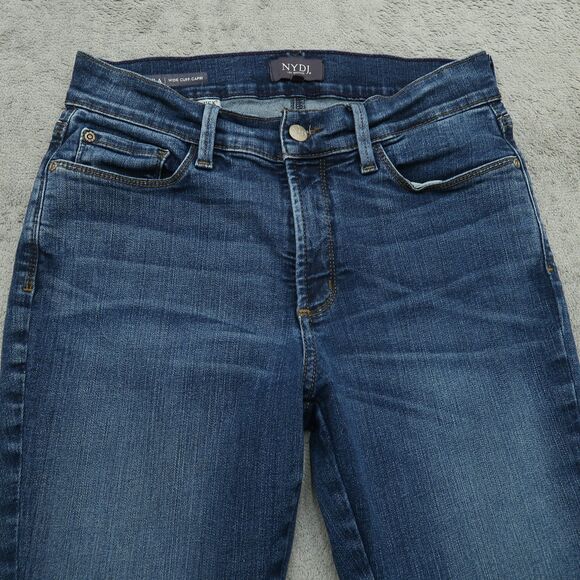 Not Your Daughters Jeans NYDJ Womens Size 6P Mid-Rise Wide Cuff Capri 21" Inseam - Picture 14 of 16